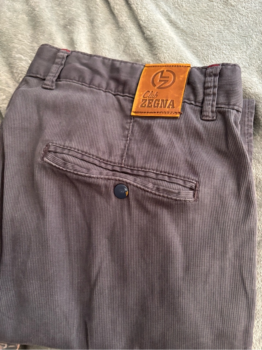 Club Zegna Men's Taupe Chinos - Classic Everyday Trousers